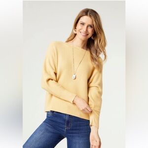 Coco + Carmen Relaxed Ciana Pulllover Women's Yellow Sweater